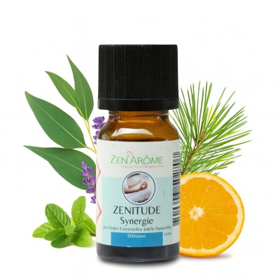Synergie d'huiles essentielles zenitude - flacon en verre - 10 ml