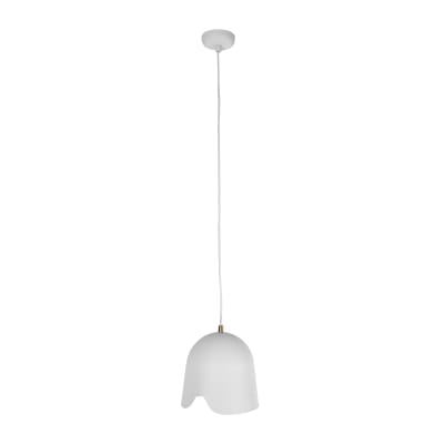 Suspension moderne blanche et dorée (e27)