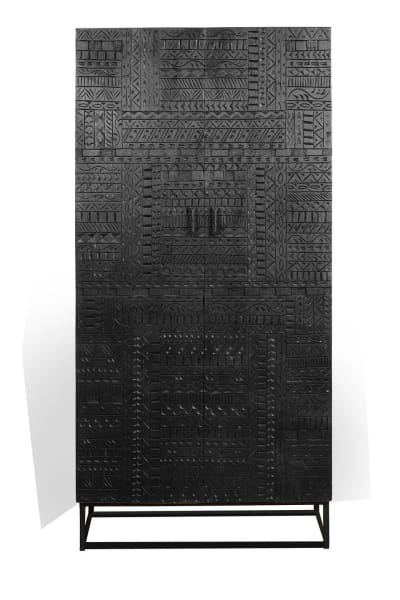 Armoire en bois de manguier et pieds en métal