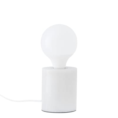 Lampe de table en marbre blanc