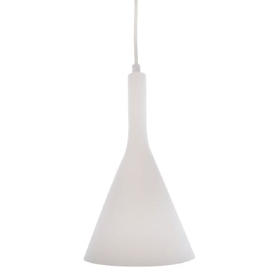Suspension décorative en plâtre couleur blanche peignible