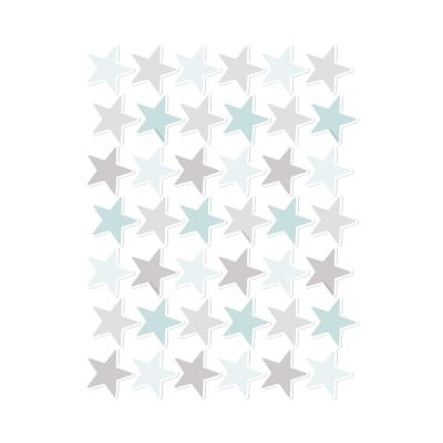 Autocollants antidérapants pour baignoire petites étoiles grises