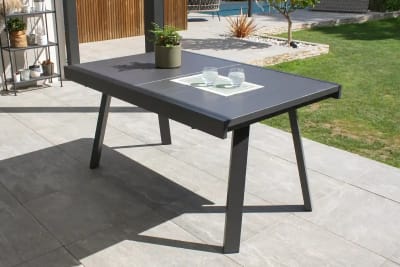 Table de jardin en aluminium (8 places)