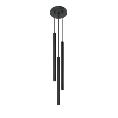 Suspension tube en métal, noir L: 20cm