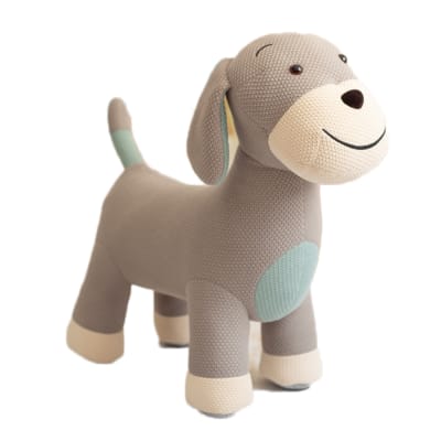 Maxi cocker en peluche siège en 100% coton gris