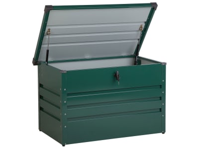 Coffre de rangement 100 cm 62 cm métal vert foncé