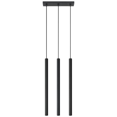 Suspension tube en métal, noir L: 30cm