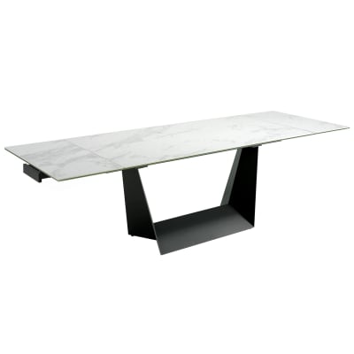 Table à manger porcelaine noir et blanc