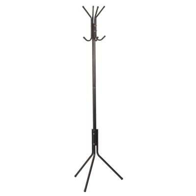 Porte manteaux métal 8 patères noir