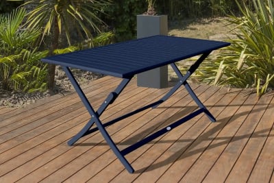 Table de jardin pliante en aluminium