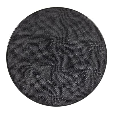 Assiette de présentation vésuvio  31 cm noir en grès