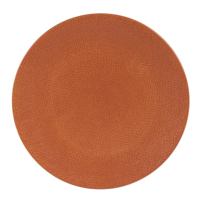Assiette de présentation vésuvio terra 31 cm orange en grès
