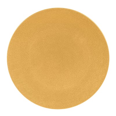 Assiette de présentation vésuvio safran 31 cm jaune en grès