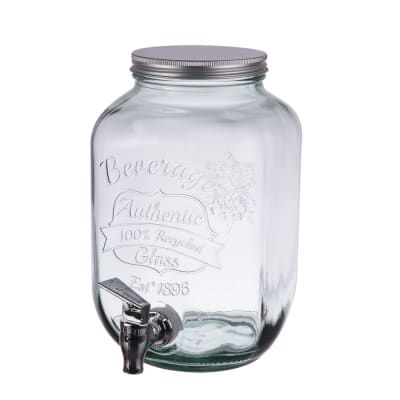 Fontaine   4 l avec couvercle et robinet transparent / cristal en
