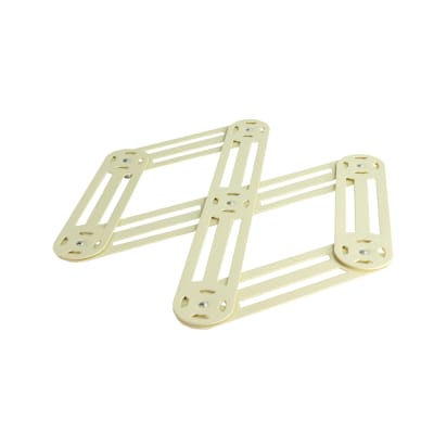 Dessous de plat étirable en inox vanille 19x35 cm blanc en acier