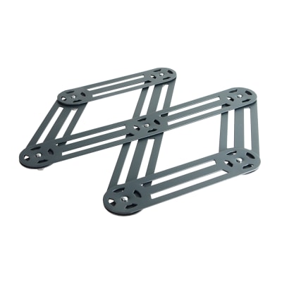 Dessous de plat étirable en inox anthracite 19x35 cm gris en acier