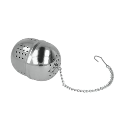 Boule à thé inox gris en acier inoxydable (inox)