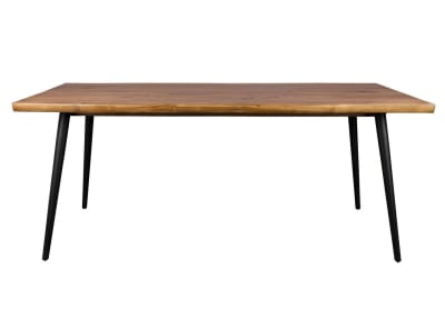 Table de repas en bois et acier Noyer L200