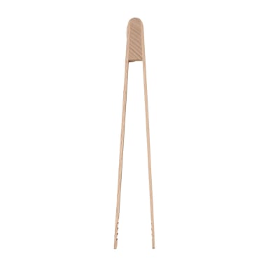 Pince à toast/cornichon en bois beige en bois de hêtre