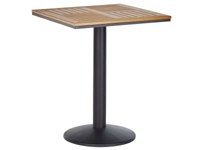 Table bistrot 60 cm 60 cm imitation bois marron