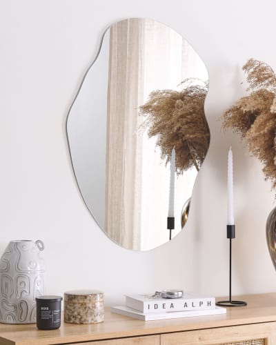 Miroir en verre argenté 70x50