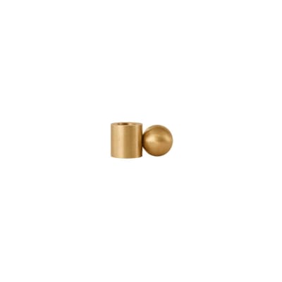 Bougeoir or en laiton H2x3,9x2cm
