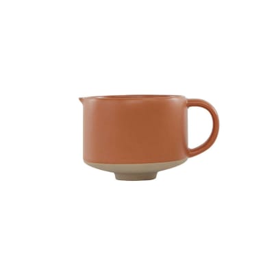 Pot à lait marron en grès H7,3x12x9cm