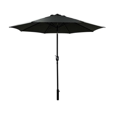 Parasol droit rond eko 2.5 m gris anthracite