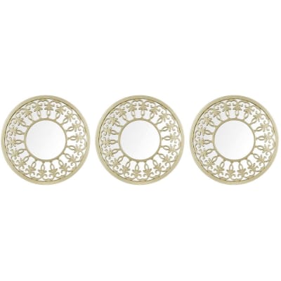 Assortiment de 3 miroirs décoratifs