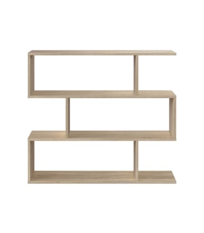Étagère basse de 3 niveaux L110 x H97cm - Marron