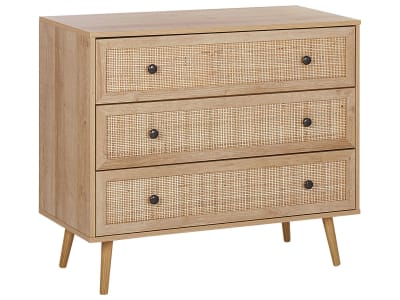 Commode à 3 tiroirs marron clair