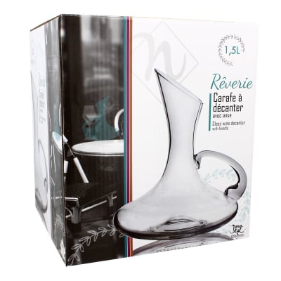 Carafe à décanter 1,5l en verre avec anse