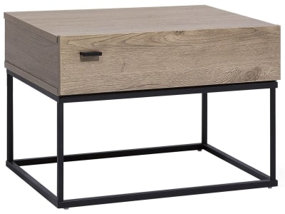 Table de nuit à 1 tiroir taupe