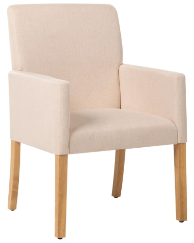 Chaise de salle à manger en bois beige 60x88cm