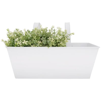 Jardinière blanche zinc