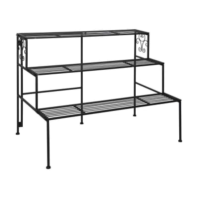Etagère à plantes pliante en fer 3 niveaux