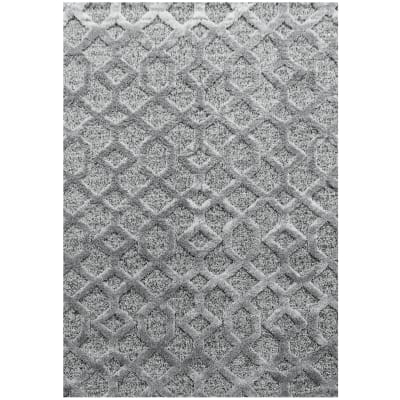 Yasi - tapis berbère à relief - gris 160 x 230 cm