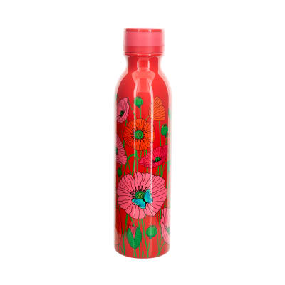 Bouteille isotherme 75 cl  rouge acier inoxydable 28 x  6.8 cm x 7 cm