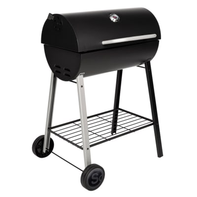 Barbecue au charbon de bois en acier noir