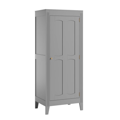 Armoire 1 porte milenne panneaux mélaminés gris