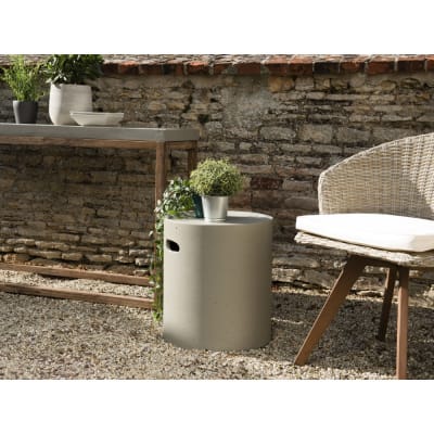 Table d'appoint de jardin ronde en béton d40 cm