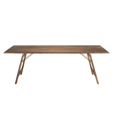 Table de jardin 6/8 personnes pliante acacia l220 cm