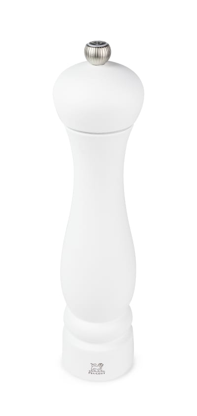 Moulin à sel bois blanc mat H24cm