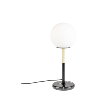 Lampe à poser en verre noir