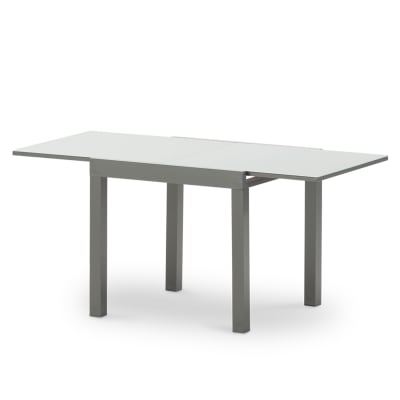 Table de jardin en aluminium gris anthracite 160/80×80 cm
