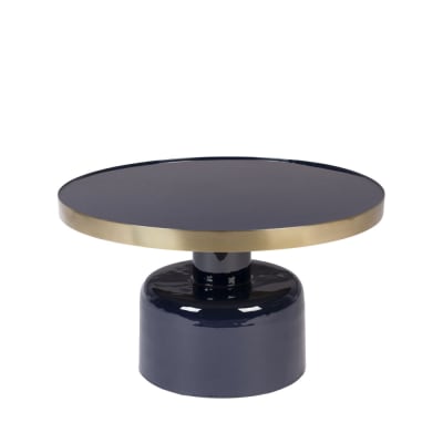 Table basse ronde en acier émaillé