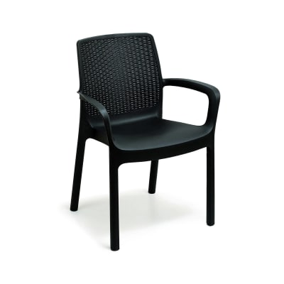 Chaise d'extérieur anthracite 54x61 cm