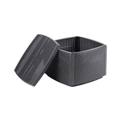 Table basse d'extérieure anthracite 53x53 cm