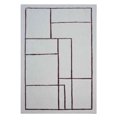 Tapis en laine tissé main à motifs