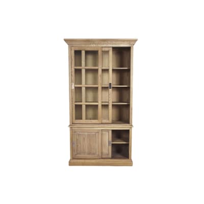 Bibliothèque 4 portes en chêne